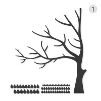Arbre XXL mural, set de 84 pièces – Contreplaqué de bouleau