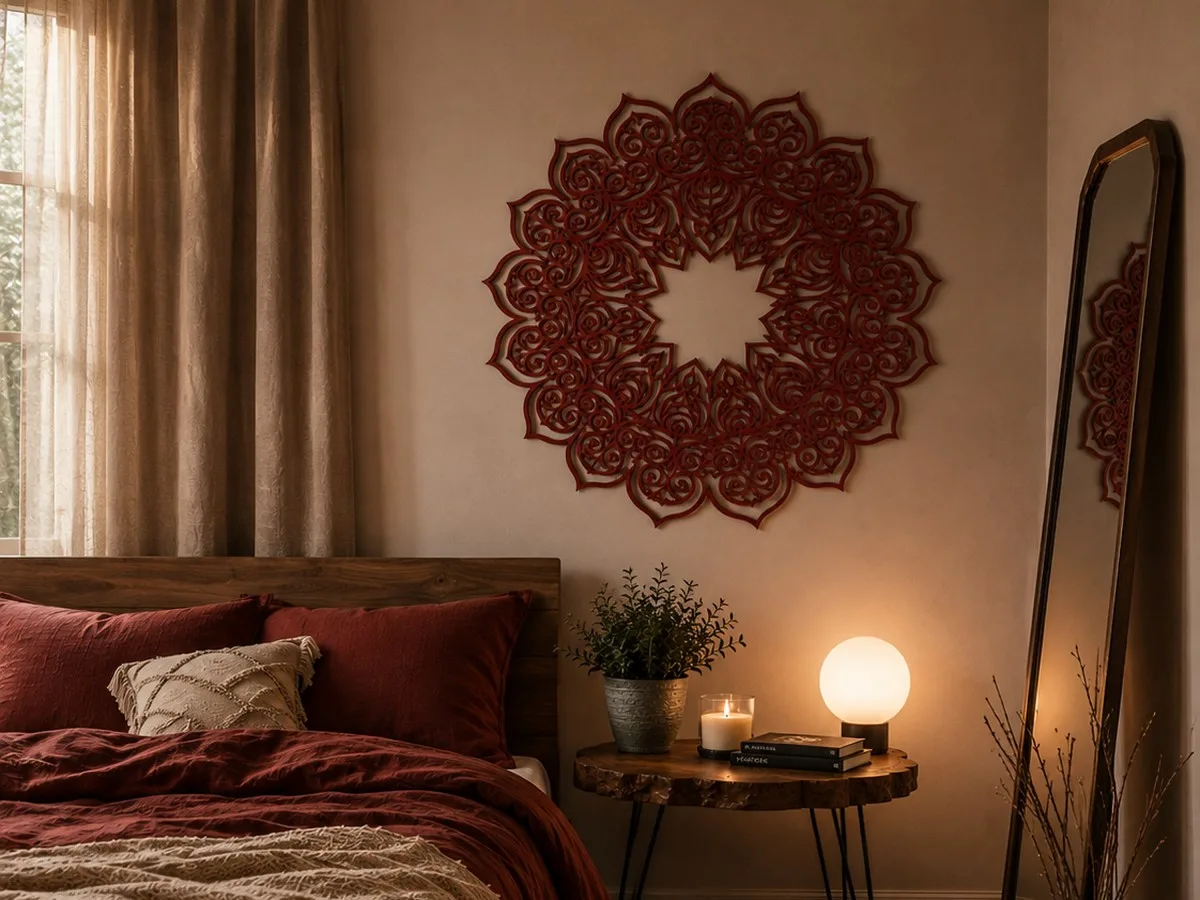 Mandala Leaves Wall Art