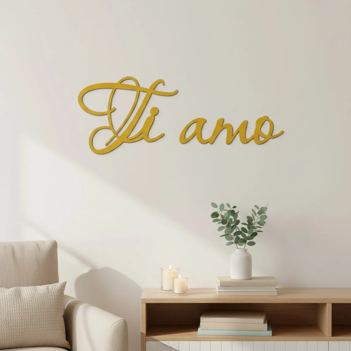 Ti amo – Birch Plywood Wall Decor