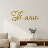 Ti amo – Birch Plywood Wall Decor