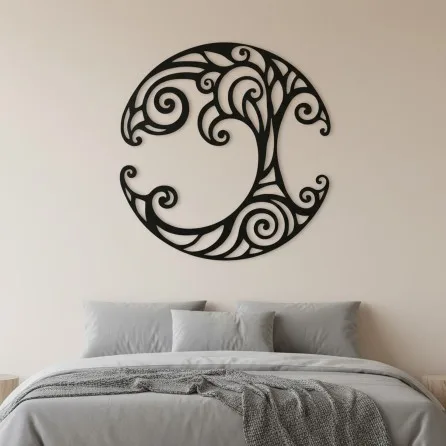 Mond mit Spiralen — Wanddekoration