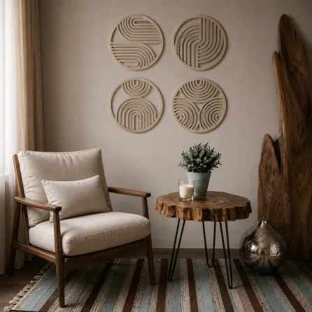 Set of Round Geometric Panels