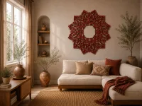 Wooden Mandala Wall Panel
