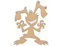 Monster Bunny Silhouette for Halloween