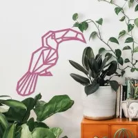 Multiplex wanddecoratie – Origami toekan