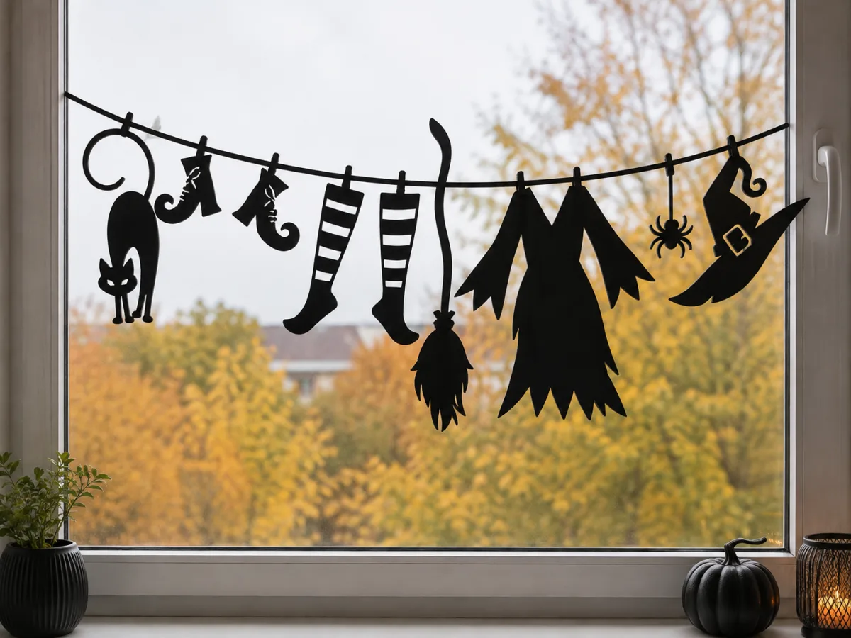 Halloween Garland Witch's Wardrobe