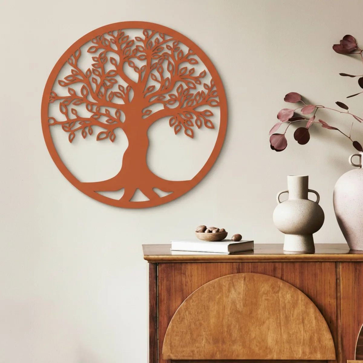 Décoration murale « Arbre de vie » Ø 40 cm – Contreplaqué de bouleau