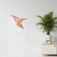 Colibri Origami – Décoration murale en contreplaqué de bouleau