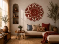 Mandala Lotus Wall Panel