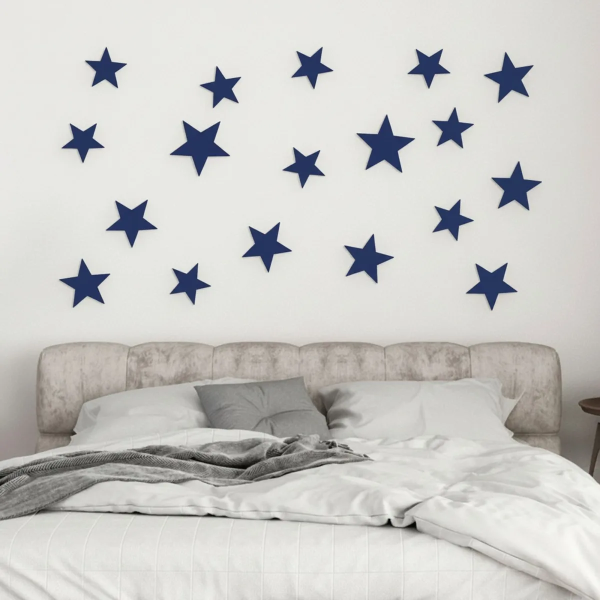 3D Star Decor Set for a Child's Room | Bedroom - Birch Plywood