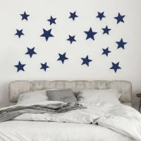 3D Star Decor Set for a Child's Room | Bedroom - Birch Plywood