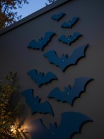 Halloween Bats Wall Decor Set – 10 Plywood Bats 15–60 cm