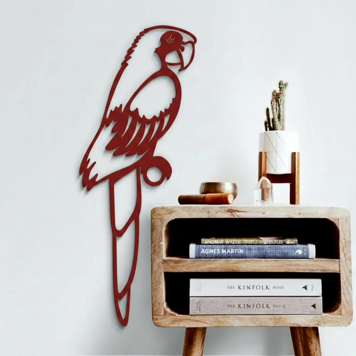 Parrot Wall Decor – Openwork Laser-Cut Birch Plywood