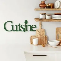 Cuisine Kitchen Sign – Birch Plywood Wall Decor