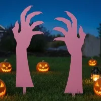 Halloween Zombie-Hände Gartendeko – Gruseliges Krallenhand-Set, 2 Stück 45 cm