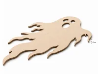 Wooden Ghost Silhouette Halloween