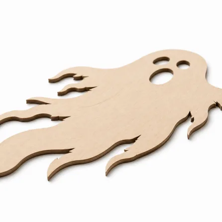 Wooden Ghost Silhouette Halloween