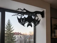 Wooden Bat On Branch Wall Decor