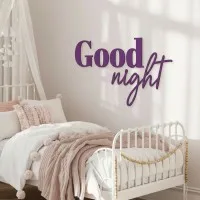 Wandletters Good Night – berken multiplex