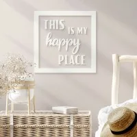 Plywood wall sign This is my happy place
