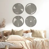 Boho Rainbows Plywood Wood Decoration