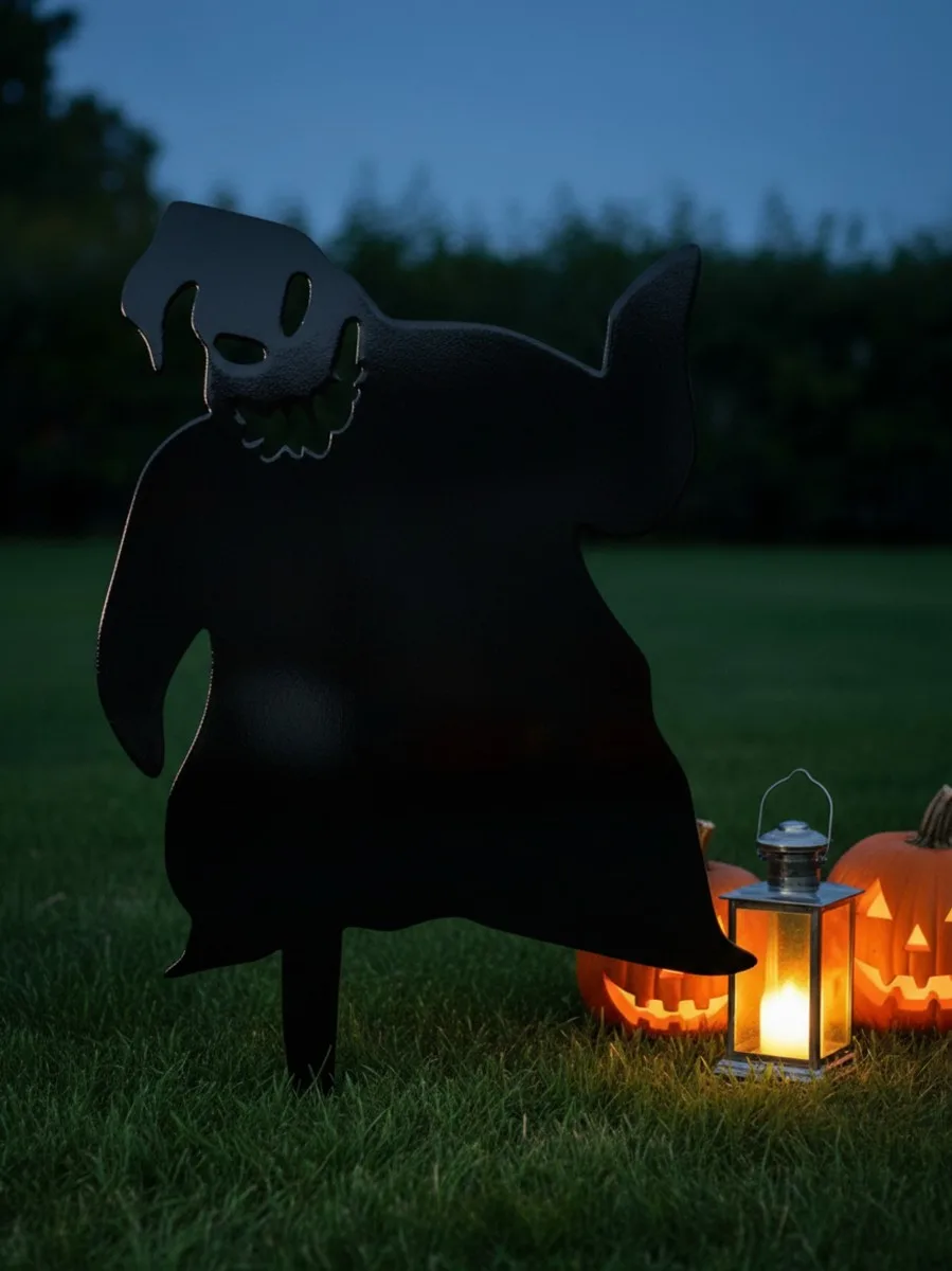 Halloween Geist Monster Gartenset – Gruseliger Grinsgeist 60 cm