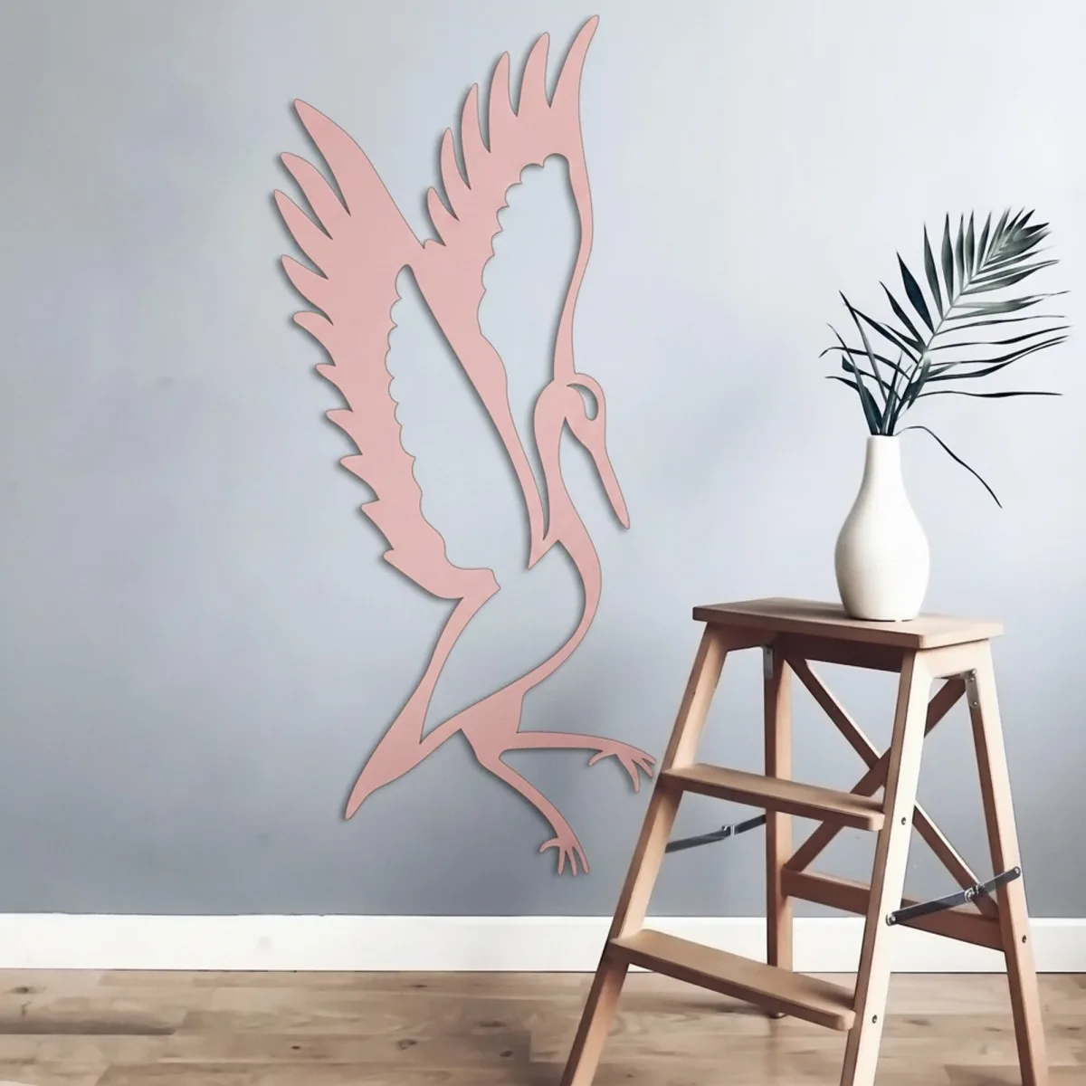 Multiplex decoratie - Staande kraanvogel