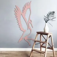 Multiplex decoratie - Staande kraanvogel
