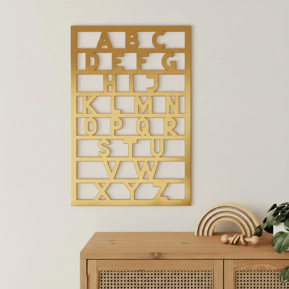 Birch Plywood Alphabet ABC – Nursery Wall Decor