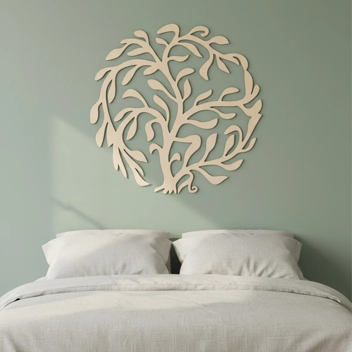 Leaf Tree of Life Round Wall Decor