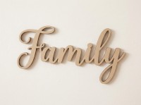 Family Plywood Wood Decor