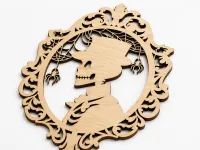 Skeleton In Top Hat Framed Panel