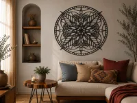 Mandala Lotus Wall Panel