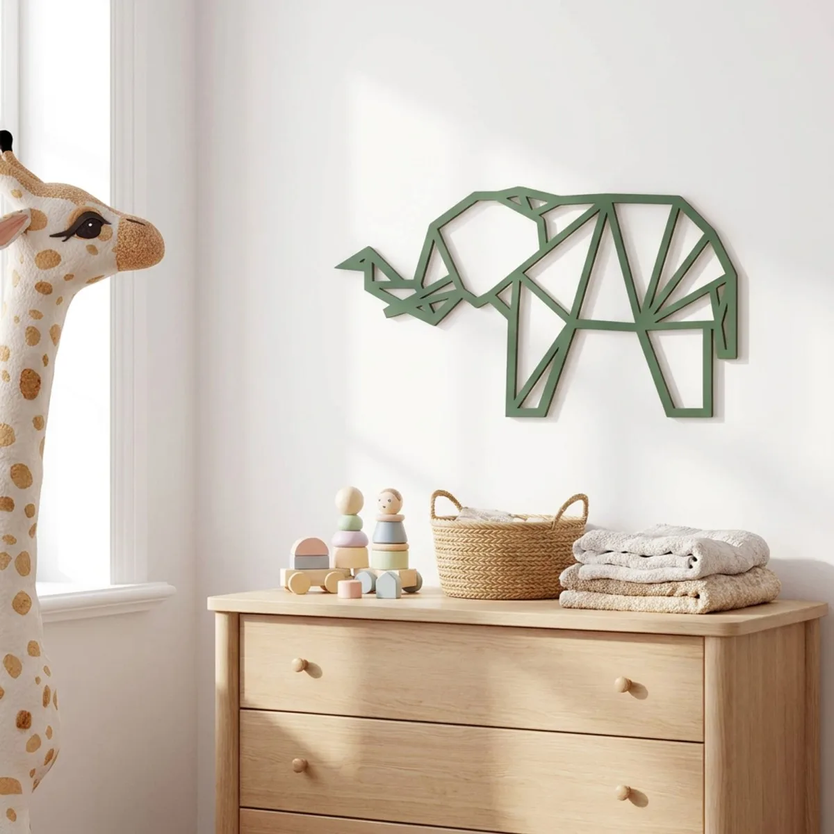 Multiplex decoratie - Origami olifant