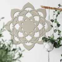 Mandala Lotus – Décoration murale en contreplaqué de bouleau
