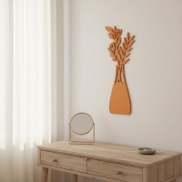 Multiplex houten decoratie: Boeket in een vaas