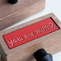You Are Invited Rubber Stamp – 4 Fonts