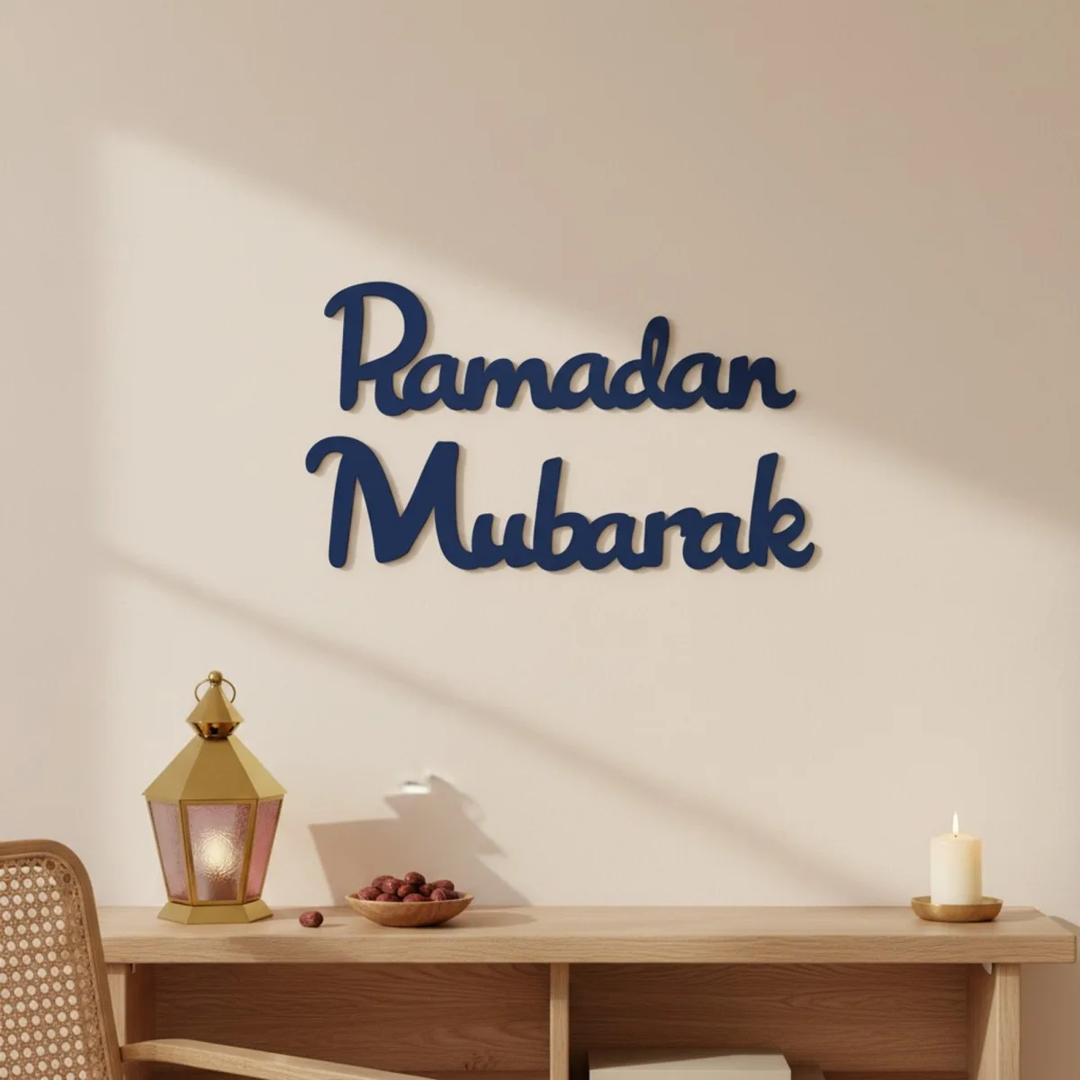 Ramadan Mubarak – Birch Plywood Wall Decor