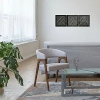 Wooden room divider - Birch Plywood - Mountain wall panels (3 parts)