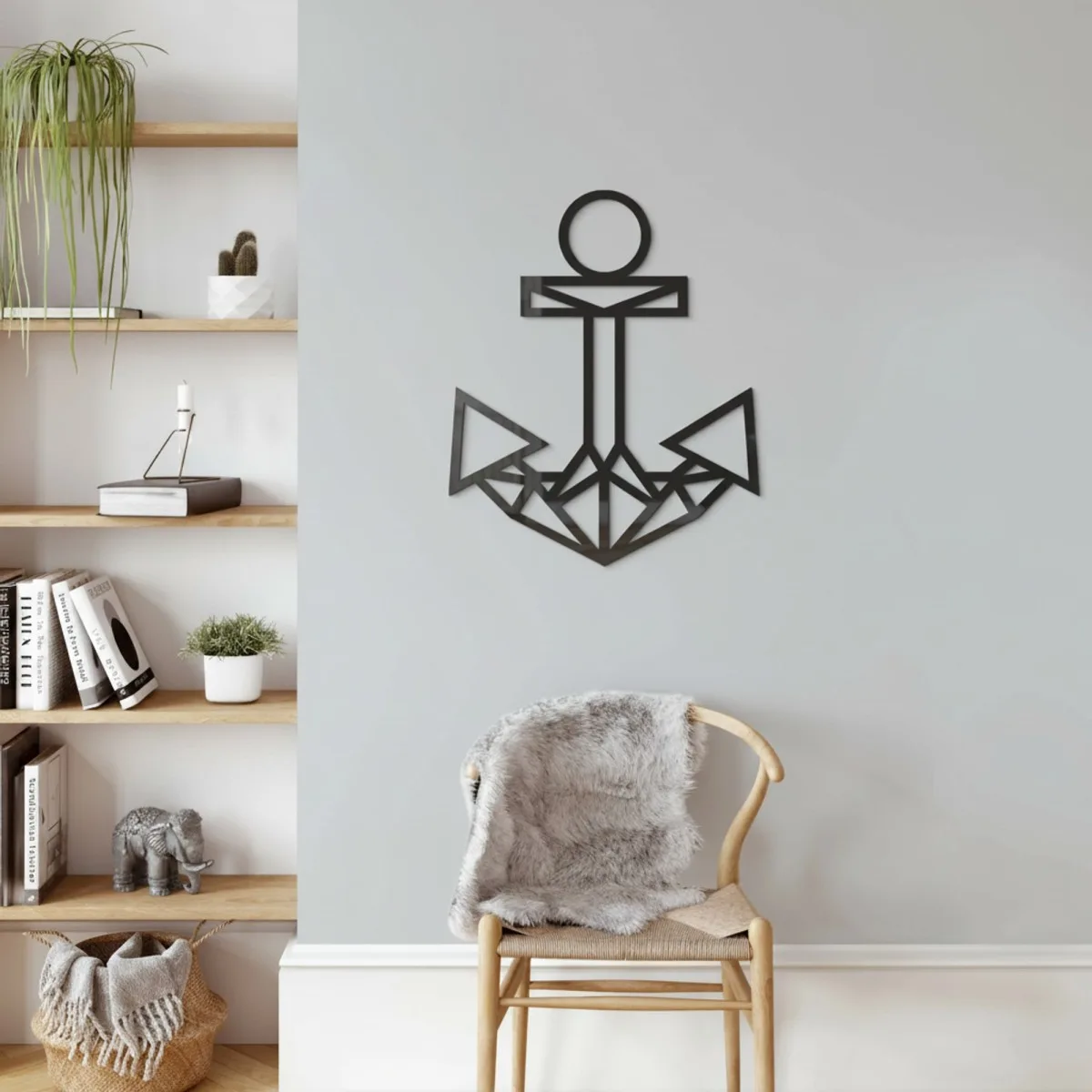 Décoration en bois - Ancre - Contreplaqué de bouleau