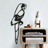 Parrot Wall Decor – Openwork Laser-Cut Birch Plywood