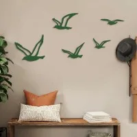 Seagull Flock Wall Decor – 5 Pieces – Birch Plywood