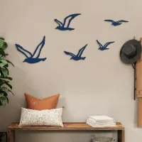 Seagull Flock Wall Decor – 5 Pieces – Birch Plywood
