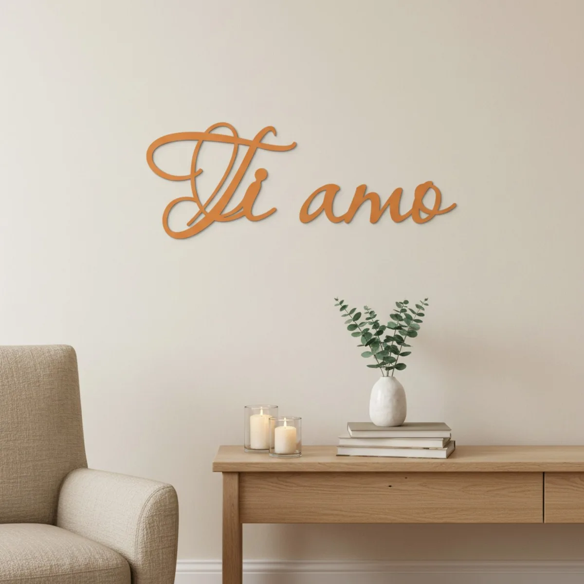 Ti amo – Birch Plywood Wall Decor