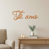 Ti amo – Birch Plywood Wall Decor