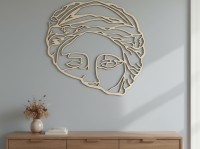 Aphrodite Greek Profile Line Art Wall Decor