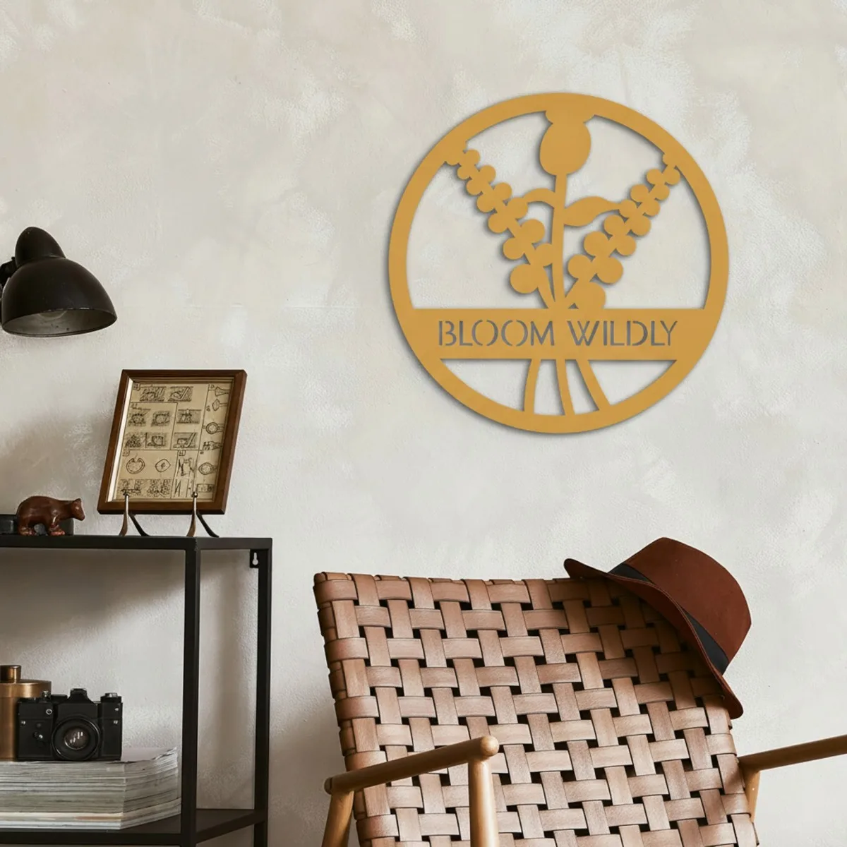 Round Birch Plywood Wall Decor - Bloom Wildly