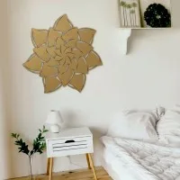 Mandala Flower 02 Wooden Wall Decor – Birch Plywood Cutout