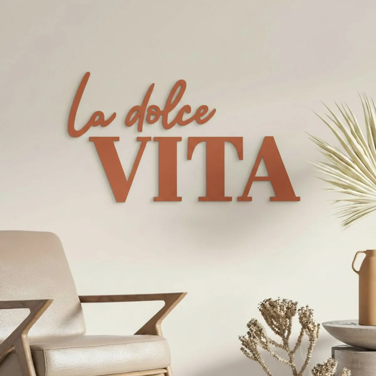 Wanddecoratie „La dolce Vita” – berken multiplex