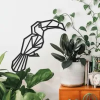 Multiplex wanddecoratie – Origami toekan